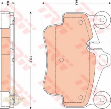 Trw Колодки тормозные дисковые TRW GDB1836 - Картинка 4