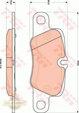 Trw Колодки тормозные дисковые TRW GDB1849 - Картинка 2
