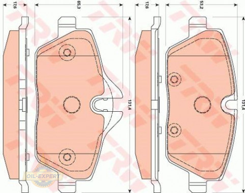 Trw Колодки тормозные дисковые TRW GDB1870 - Картинка 1