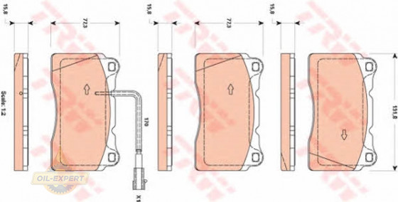 Trw Колодки тормозные дисковые TRW GDB1871 - Картинка 2