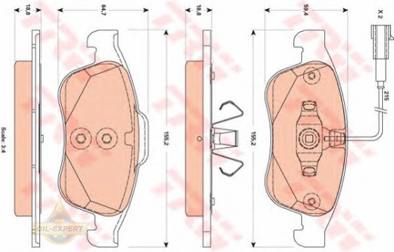 Trw Колодки тормозные дисковые TRW GDB1873 - Картинка 4