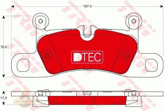 Trw Колодки тормозные дисковые TRW GDB1875DTE - Картинка 2