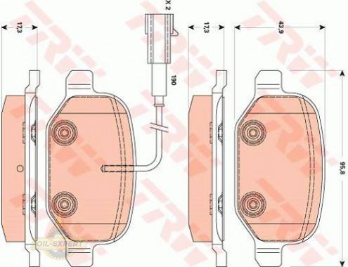 Trw Колодки тормозные дисковые TRW GDB1881 - Картинка 4