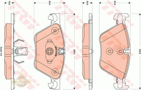 Trw Колодки тормозные дисковые TRW GDB1882 - Картинка 1