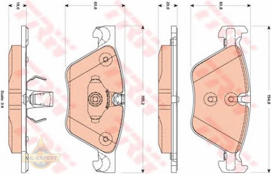 Trw Колодки тормозные дисковые TRW GDB1882 - Картинка 3