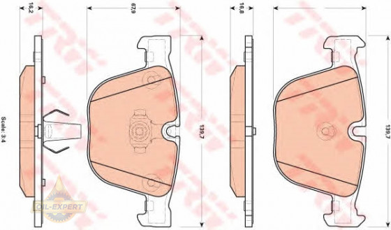 Trw Колодки тормозные дисковые TRW GDB1892 - Картинка 2