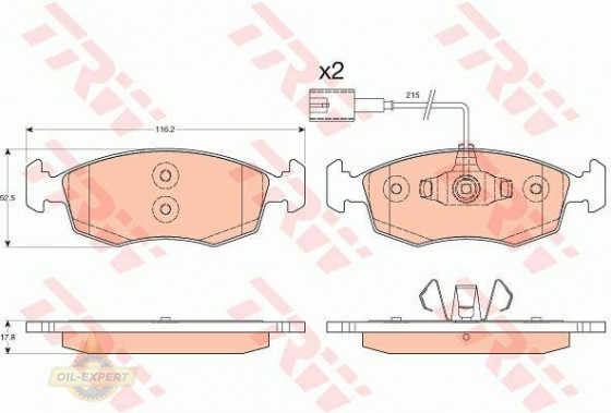 Trw Колодки тормозные дисковые TRW GDB1900 - Картинка 3