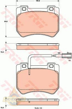 Trw Колодки тормозные дисковые TRW GDB1904 - Картинка 4