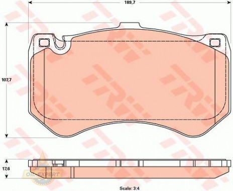 Trw Колодки тормозные дисковые TRW GDB1907 - Картинка 2