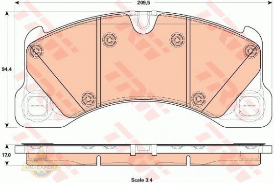 Trw Колодки тормозные дисковые TRW GDB1914 - Картинка 4