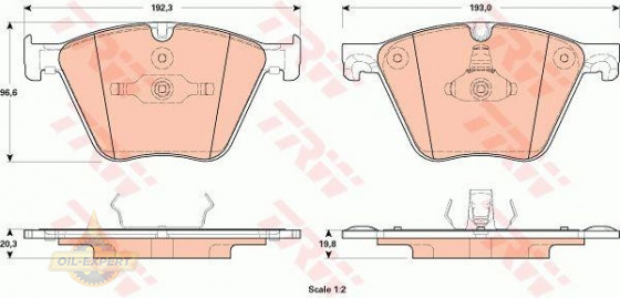 Trw Колодки тормозные дисковые TRW GDB1915 - Картинка 1
