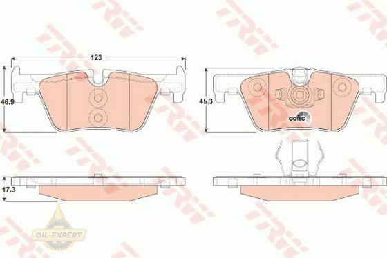 Trw Колодки тормозные дисковые TRW GDB1919 - Картинка 2