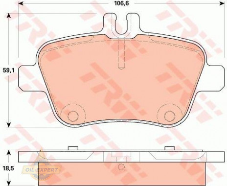 Trw Колодки тормозные дисковые TRW GDB1920 - Картинка 2