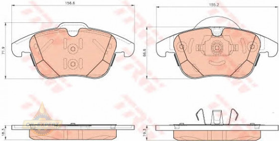 Trw Колодки тормозные дисковые TRW GDB1925 - Картинка 4