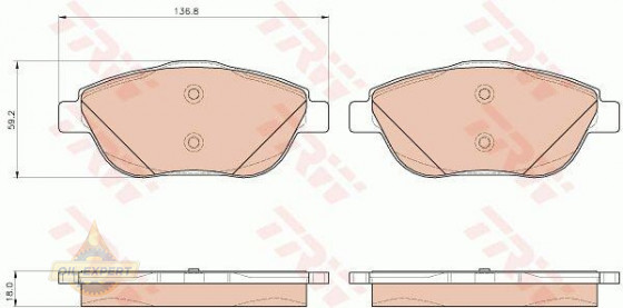 Trw Колодки тормозные дисковые TRW GDB1926 - Картинка 4