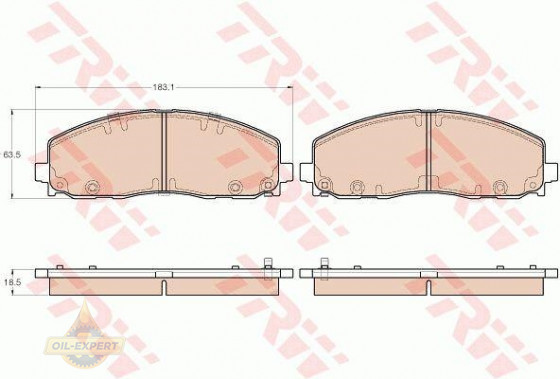 Trw Колодки тормозные дисковые TRW GDB1944 - Картинка 4