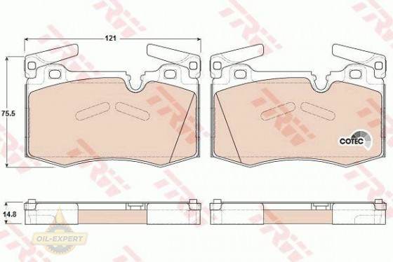 Trw Колодки дискові гальмові TRW GDB1948 - Заображення 2