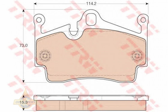 Trw Колодки тормозные дисковые TRW GDB1961 - Картинка 2
