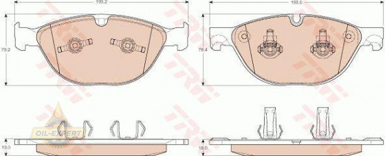 Trw Колодки тормозные дисковые TRW GDB1963 - Картинка 1
