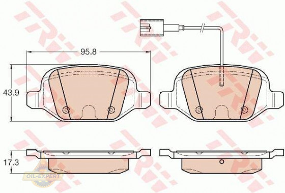 Trw Колодки тормозные дисковые TRW GDB1985 - Картинка 1