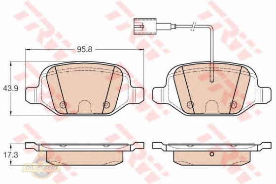 Trw Колодки тормозные дисковые TRW GDB1985 - Картинка 2