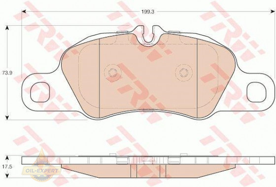 Trw Колодки тормозные дисковые TRW GDB1990 - Картинка 2