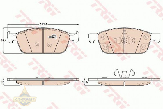Trw Колодки тормозные дисковые TRW GDB2009 - Картинка 2