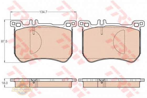 Trw Колодки тормозные дисковые TRW GDB2013 - Картинка 1
