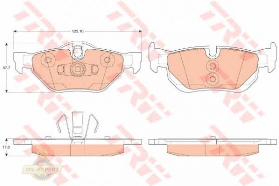 Trw Колодки тормозные дисковые TRW GDB2050 - Картинка 2