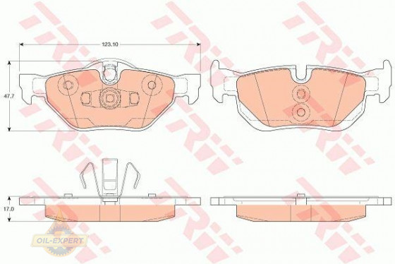 Trw Колодки тормозные дисковые TRW GDB2050 - Картинка 1