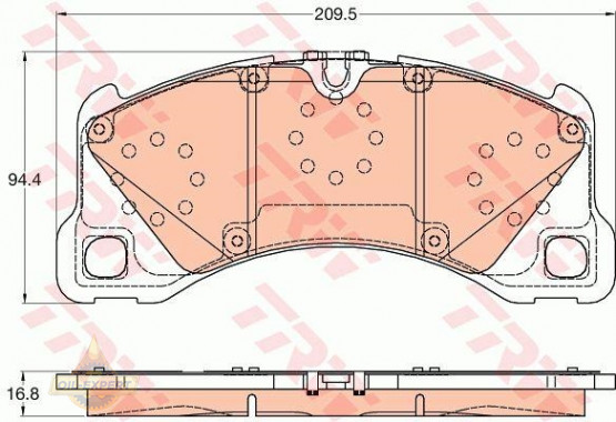 Trw Колодки тормозные дисковые TRW GDB2052 - Картинка 2