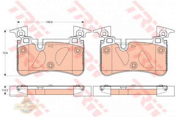 Trw Колодки тормозные дисковые TRW GDB2061 - Картинка 2
