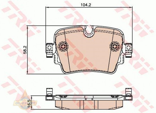 Trw Колодки тормозные дисковые TRW GDB2066 - Картинка 2