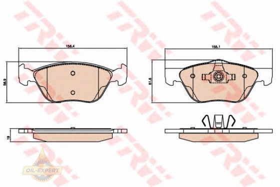 Trw Колодки тормозные дисковые TRW GDB2067 - Картинка 1