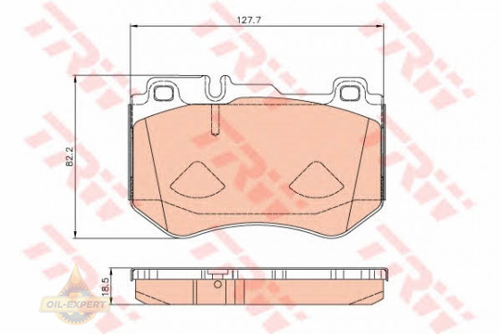 Trw Колодки тормозные дисковые TRW GDB2078 - Картинка 1