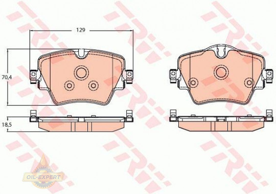 Trw Колодки дискові гальмові TRW GDB2098 - Заображення 1