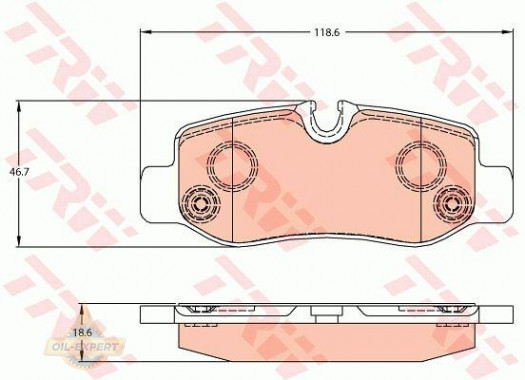 Trw Колодки тормозные дисковые TRW GDB2102 - Картинка 1