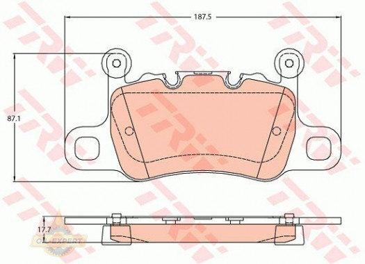Trw Колодки тормозные дисковые TRW GDB2104 - Картинка 2