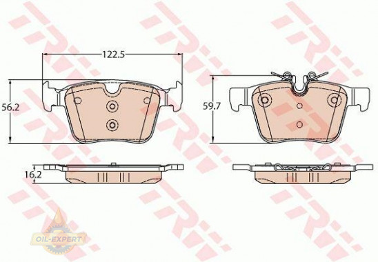 Trw Колодки тормозные дисковые TRW GDB2110 - Картинка 2