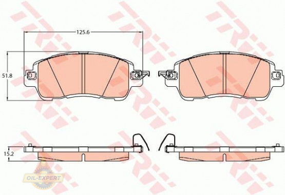 Trw Колодки тормозные дисковые TRW GDB2122 - Картинка 1
