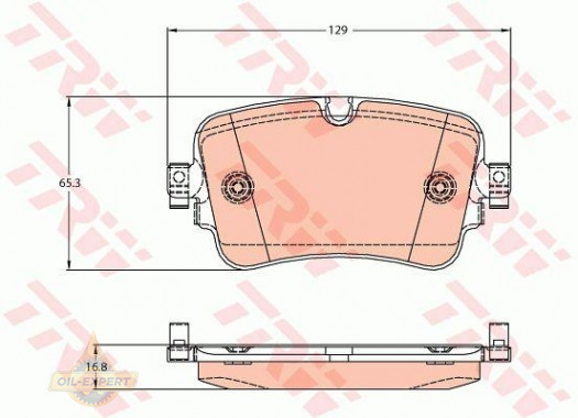 Trw Колодки тормозные дисковые TRW GDB2131 - Картинка 1