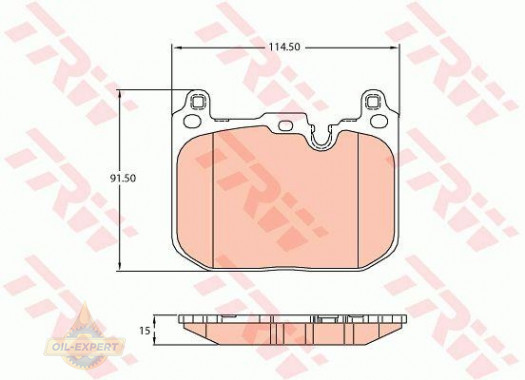 Trw Колодки тормозные дисковые TRW GDB2137 - Картинка 1