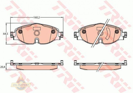 Trw Колодки тормозные дисковые TRW GDB2143 - Картинка 1