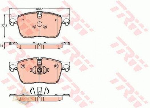 Trw Колодки тормозные дисковые TRW GDB2145 - Картинка 1