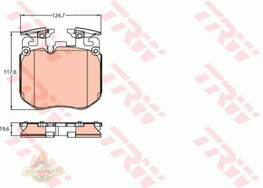 Trw Колодки тормозные дисковые TRW GDB2147 - Картинка 1