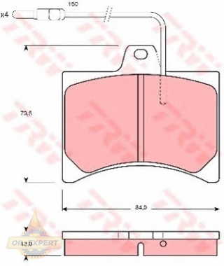 Trw Колодки тормозные дисковые TRW GDB276 - Картинка 2