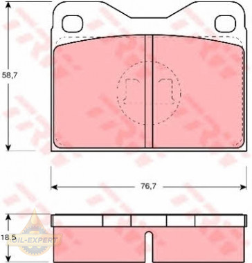 Trw Колодки тормозные дисковые TRW GDB279 - Картинка 2