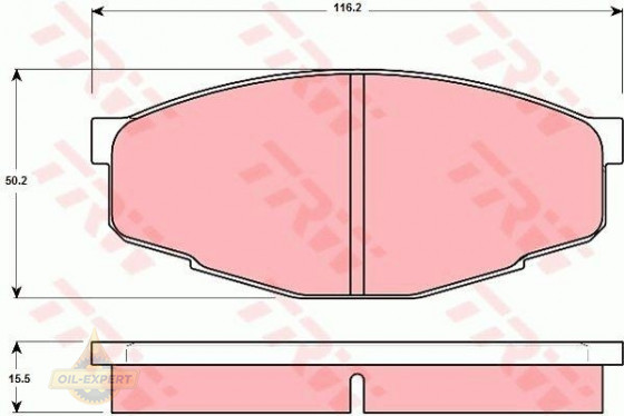 Trw Колодки тормозные дисковые TRW GDB293 - Картинка 1