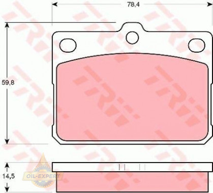 Trw Колодки тормозные дисковые TRW GDB295 - Картинка 1