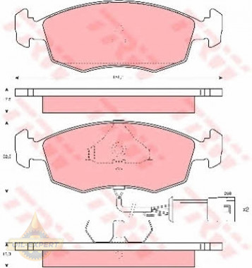 Trw Колодки тормозные дисковые TRW GDB301 - Картинка 1